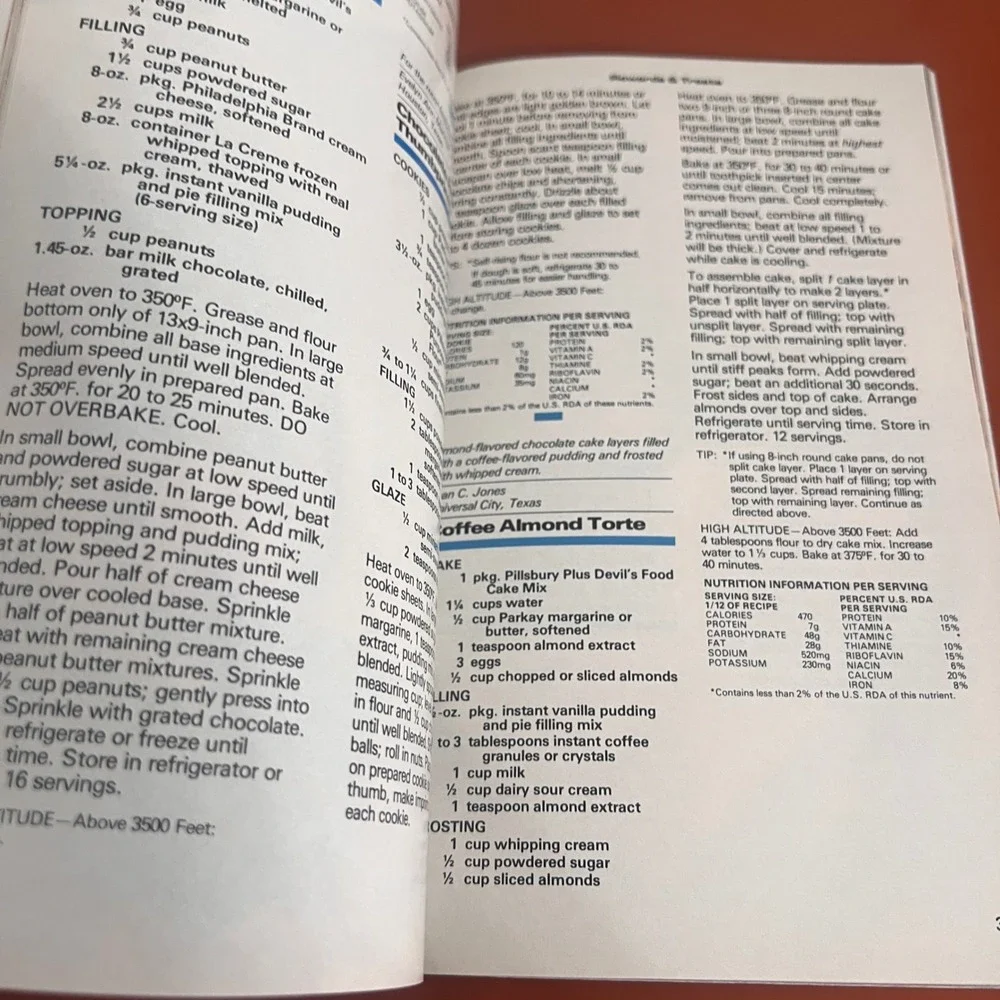 Vtg 1986 Pillsbury Bake-Off Cookbook 100 Winning Recipes Classic No 62 Special